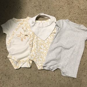 Jumping beans onsies and Romper